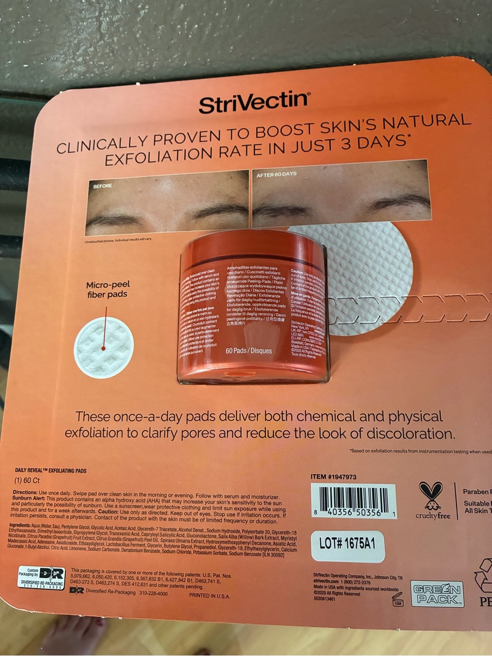 StriVectin Daily Reveal Exfoliating Pads - Red Jar - Picture 2 of 2